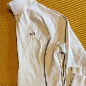 Under Armour White Half-Zip Top